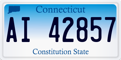CT license plate AI42857