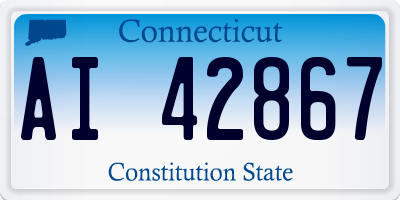 CT license plate AI42867