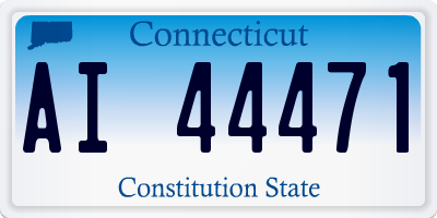 CT license plate AI44471