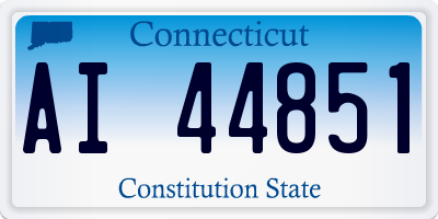 CT license plate AI44851