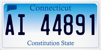 CT license plate AI44891
