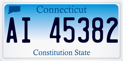 CT license plate AI45382