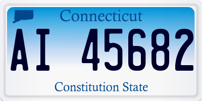 CT license plate AI45682