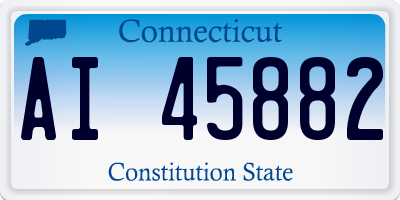 CT license plate AI45882