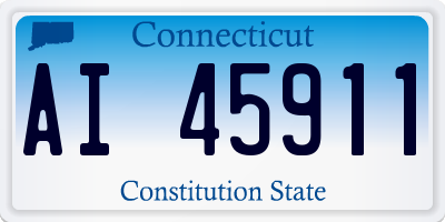 CT license plate AI45911