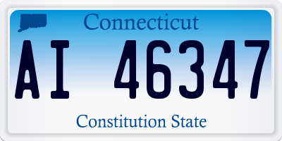 CT license plate AI46347