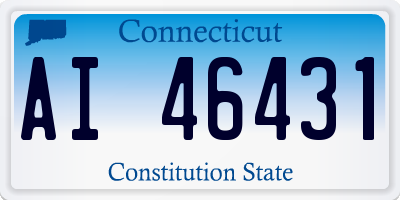 CT license plate AI46431