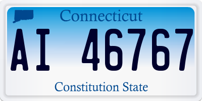 CT license plate AI46767