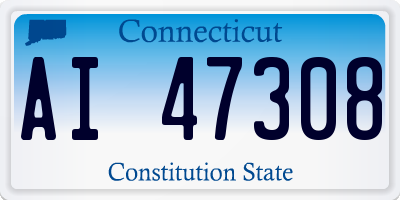 CT license plate AI47308