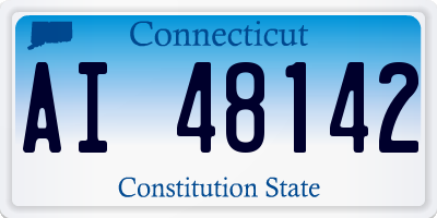 CT license plate AI48142