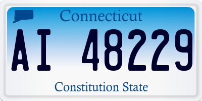 CT license plate AI48229