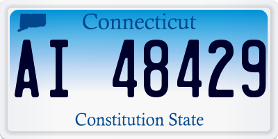 CT license plate AI48429