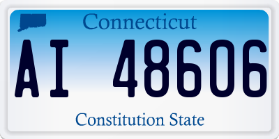 CT license plate AI48606