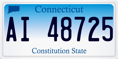 CT license plate AI48725