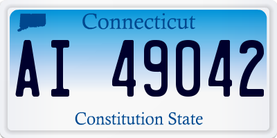 CT license plate AI49042
