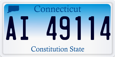 CT license plate AI49114