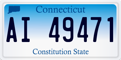 CT license plate AI49471