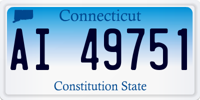 CT license plate AI49751