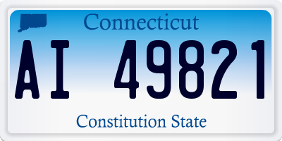 CT license plate AI49821