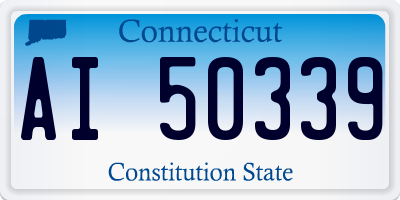 CT license plate AI50339