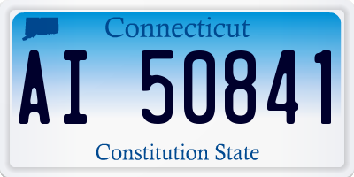 CT license plate AI50841
