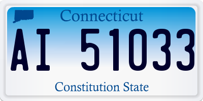CT license plate AI51033