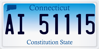 CT license plate AI51115