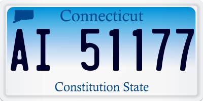 CT license plate AI51177
