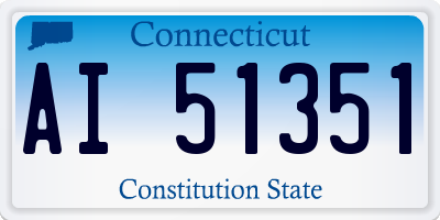 CT license plate AI51351