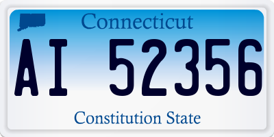 CT license plate AI52356
