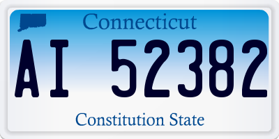 CT license plate AI52382