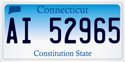 CT license plate AI52965