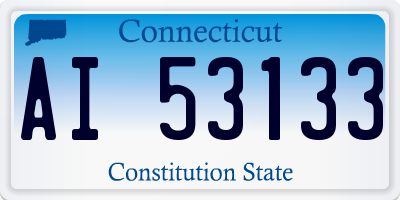 CT license plate AI53133
