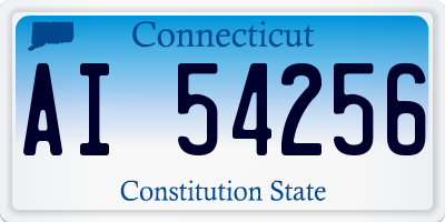 CT license plate AI54256