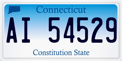 CT license plate AI54529