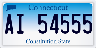 CT license plate AI54555