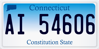 CT license plate AI54606