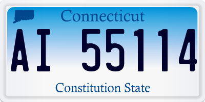 CT license plate AI55114