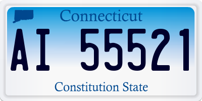 CT license plate AI55521
