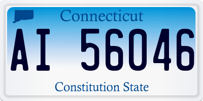 CT license plate AI56046