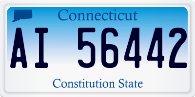 CT license plate AI56442