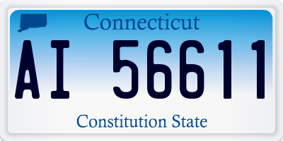 CT license plate AI56611