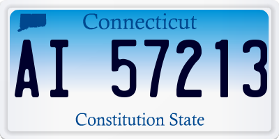 CT license plate AI57213