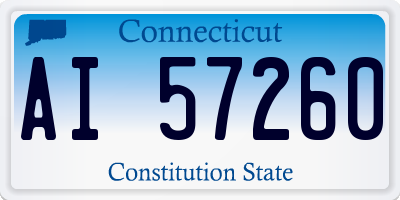 CT license plate AI57260