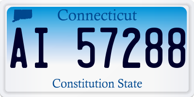 CT license plate AI57288
