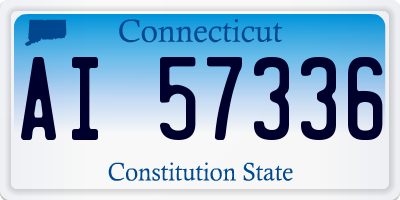 CT license plate AI57336