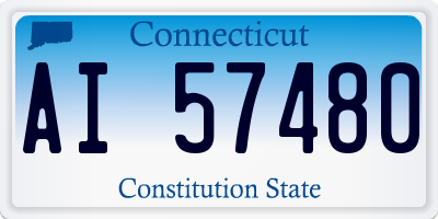 CT license plate AI57480