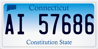 CT license plate AI57686