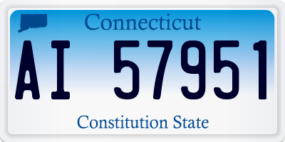 CT license plate AI57951