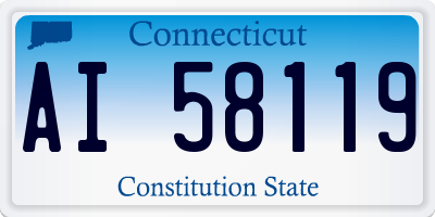 CT license plate AI58119